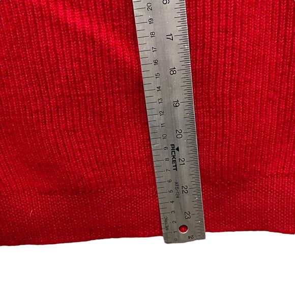 Talbots Sweater Vest Wool SZ S Preppy Red Double Breasted Gold Buttons Hong Kong - Picture 8 of 15